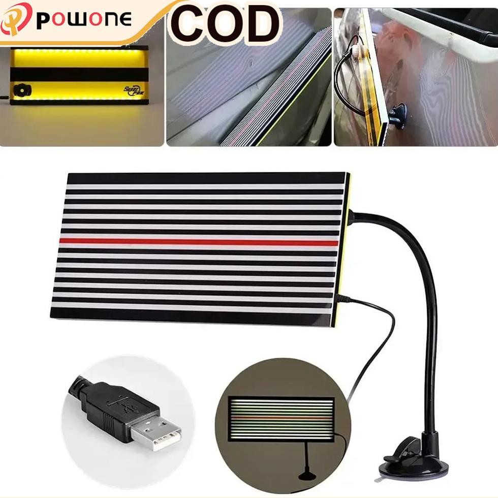 UGNDA Alat penyok mobil PDR Perbaikan reflektor lampu LED panel alat perbaikan penyok deteksi penghi