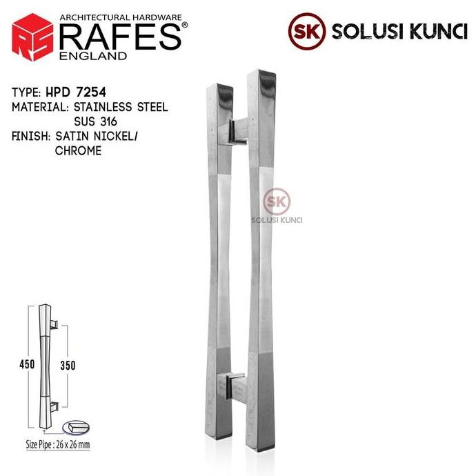 Promo Handle Pintu / Tarikan Pintu Depan RAFES ENGLAND SUS 316 (HPD 7254) COD