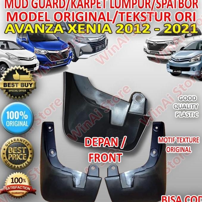 MUD GUARD-KARPET LUMPUR-SPATBOR AVANZA/XENIA 2012-2021 DEPAN R/L ORI Accessories Car HARGA KHUSUS
