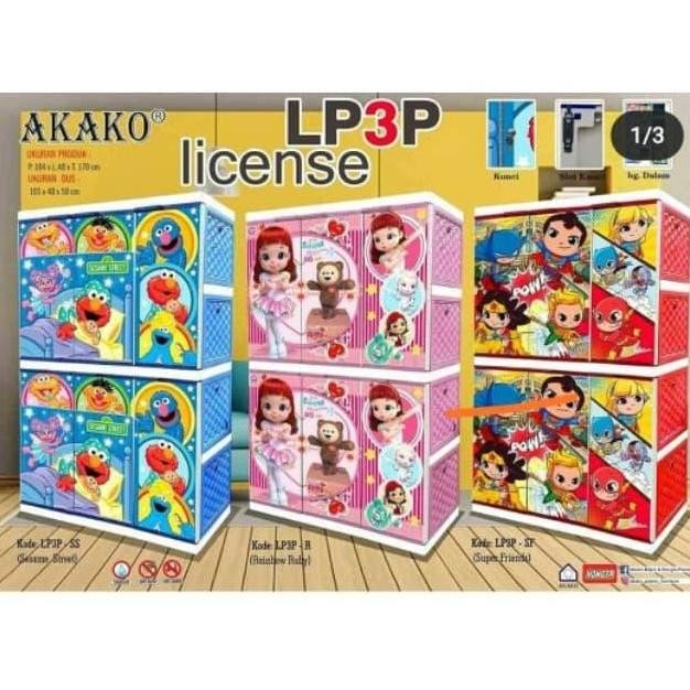 Promo lemari plastik jumbo akako karakter LP3P COD