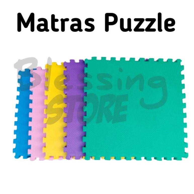 Puzzle matras 30x30 tebal 2 cm isi 6 pcs matras puzzle/playmate/tikar/alas lantai