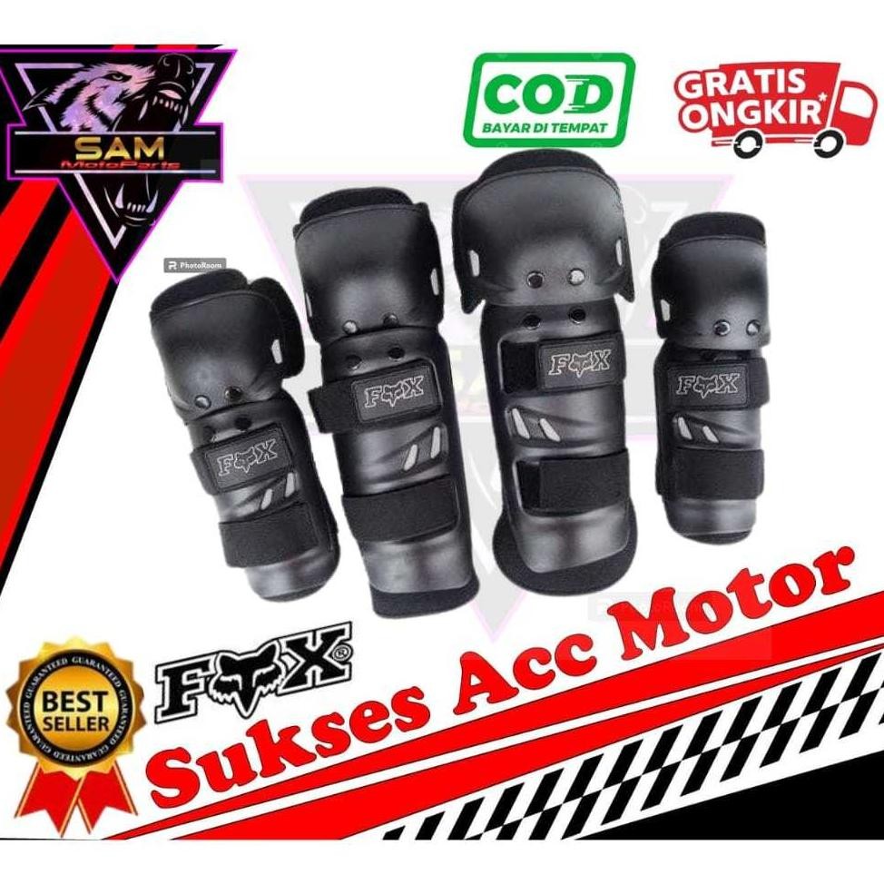 FOX Deker Lutut Motor - Pengaman Lutut Motor - Dekker Decker Protektor Pelindung Lutut Siku Motor