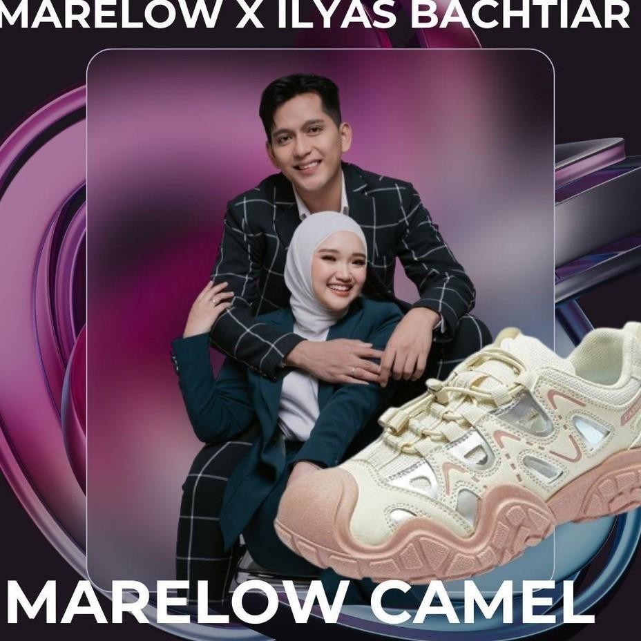 [Marelow X Ilyasbachtiar] Marelow Camel - Sepatu Sneakers Hiking Sport Korean Style Wanita Outdoor