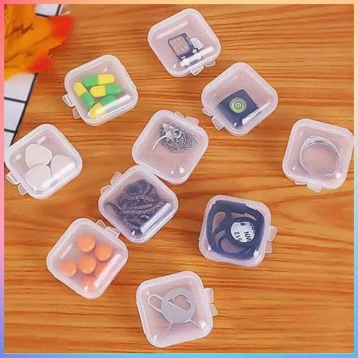 KOTAK PENYIMPANAN BOX PLASTIK MIKA MINI TEMPAT OBAT SERBAGUNA