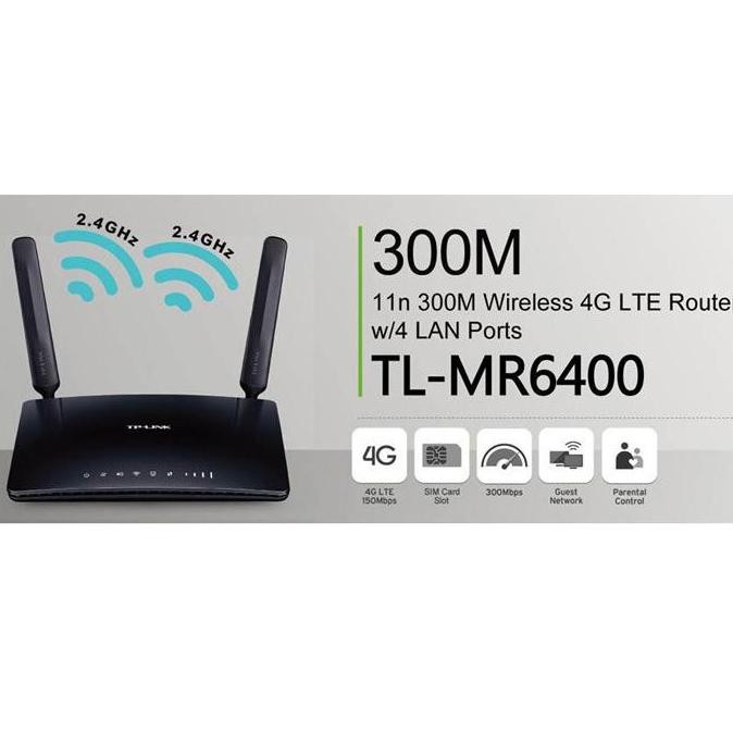 TERBARU - TPLINK TP-LINK TL-MR6400 TL MR6400 MR-6400 Router LTE 4G
