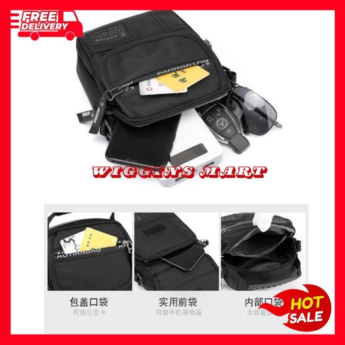 TAS SELEMPANG HP MULTIFUNGSI SLINGBAG TAS PRIA PINGGANG AOTIAN J125 EKSLUSIF
