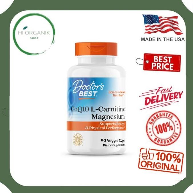 Doctor'S Best Coq10 L-Carnitine Magnesium 90 Veggie Caps Original