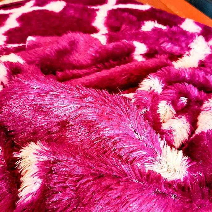 Kain Bulu Rasfur Rafsur Motif Uk 150X100Cm