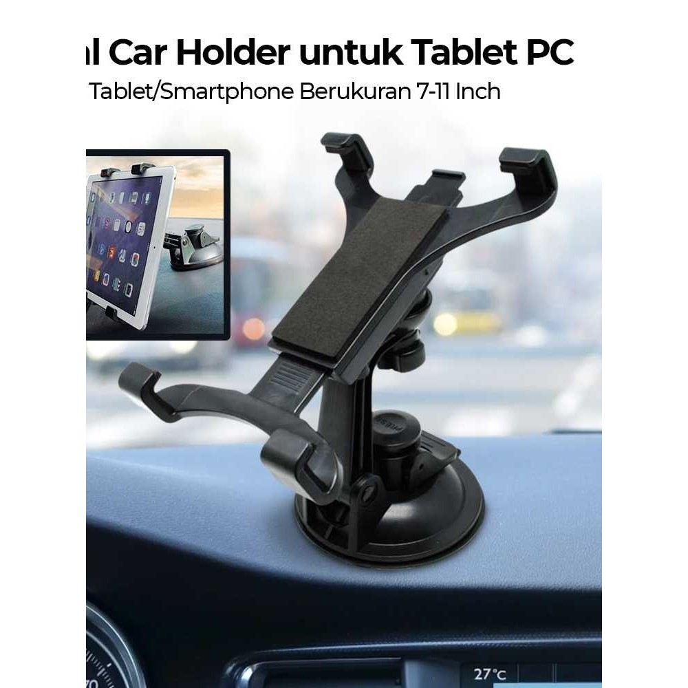 Clamp Holder HP Mobil Universal Suction Cup Car Stand Holder untuk HP Tablet 360 / Holder Mobil Stan