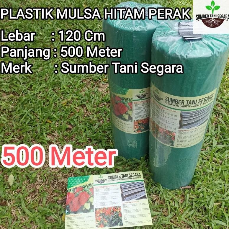 LEGOLANT- Plastik MULSA Hitam Perak 500 Meter Mtr