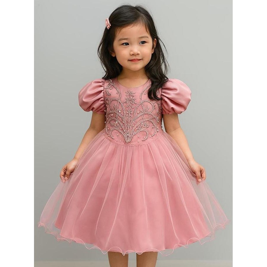 Dress Anak Perempuan Pesta Import Mewah Gaun Princess Tulle