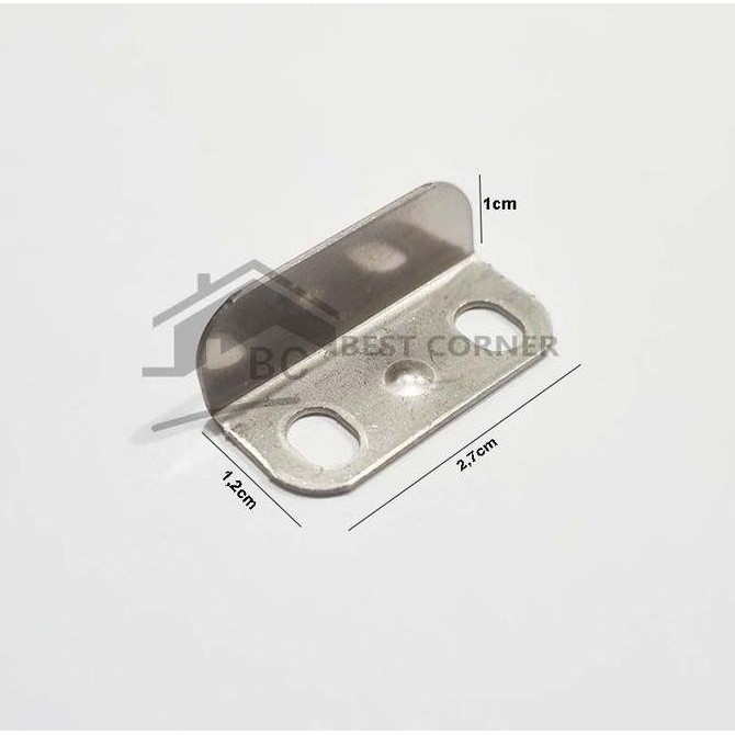 Siku Plat L kecil / Siku untuk pengunci kunci laci