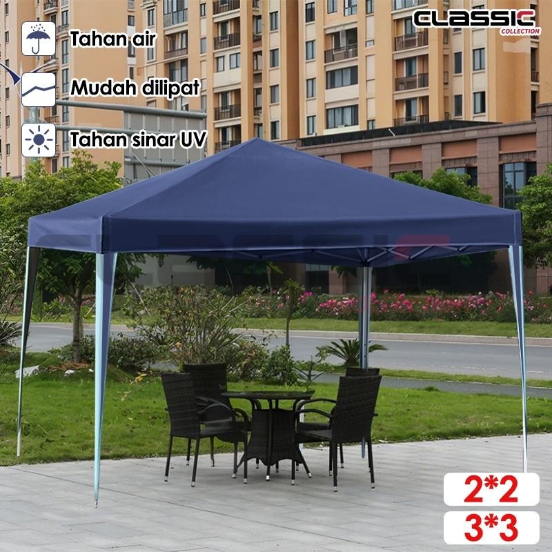 Tenda Lipat 3X3 Tenda Jualan Pameran Bazar Gazebo/Tenda Jualan Set Lengkap Tenda Lipat Dinding Tenda