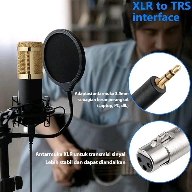 Paket Lengkap Soundcard V8S Condenser Mic Microphone Bm 800 Paket Komplit Sound Card V8S