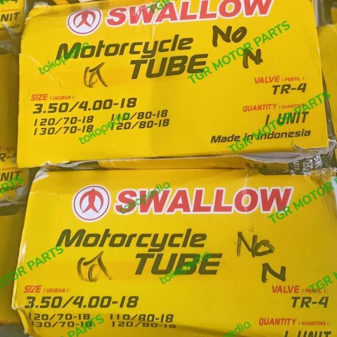 Ban Dalam Swallow 350/400-18 (120/80-18 110/80-18 120/70-18 130/70-18) Promo