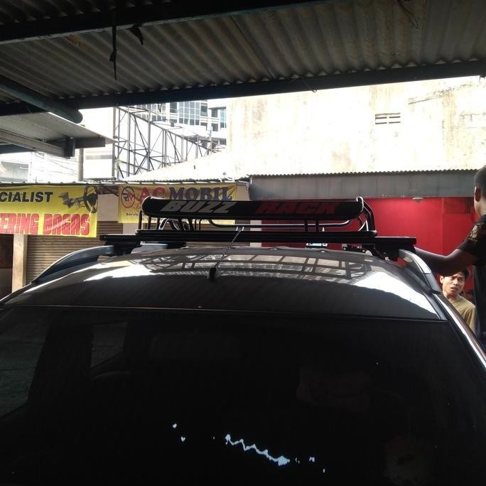 Roofrack Bagasi Atas Mobil Xl 7 Merek Buzz Rack Ukuran 120 Kali 80 Kali 17 Plus Cross Bar Jepit Roof