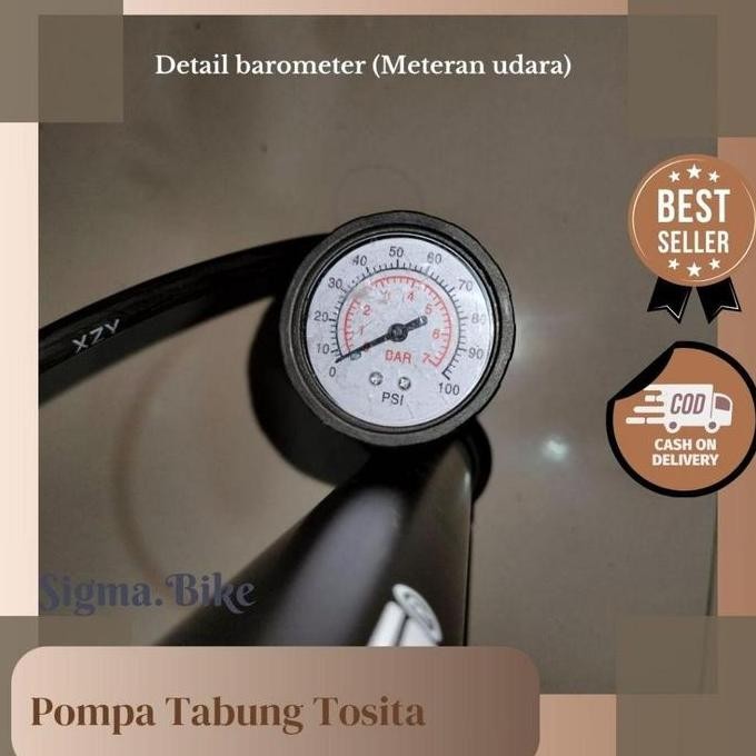 POMPA TABUNG TOSITA POMPA BAN SEPEDA POMPA TABUNG SEPEDA POMPA SEPEDA POMPA BAN POMPA BAN TABUNG MUR