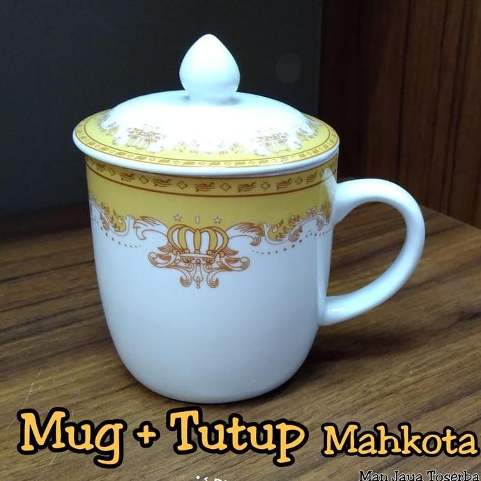 Mug Keramik Tutup / Mug Mahkota