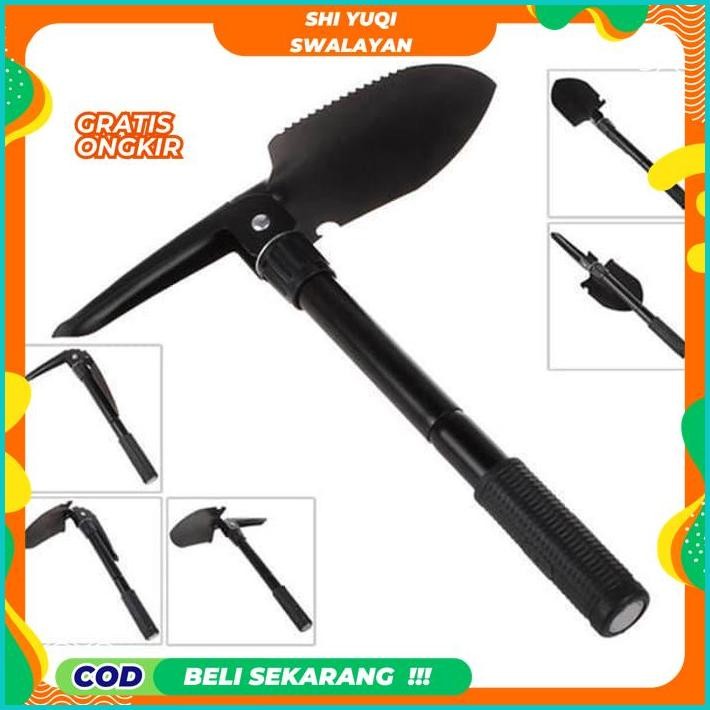 SEKOP CANGKUL PACUL GERGAJI MINI LIPAT PORTABLE SHOVEL KEMAH BERKEBUN KUALITAS TERBAIK