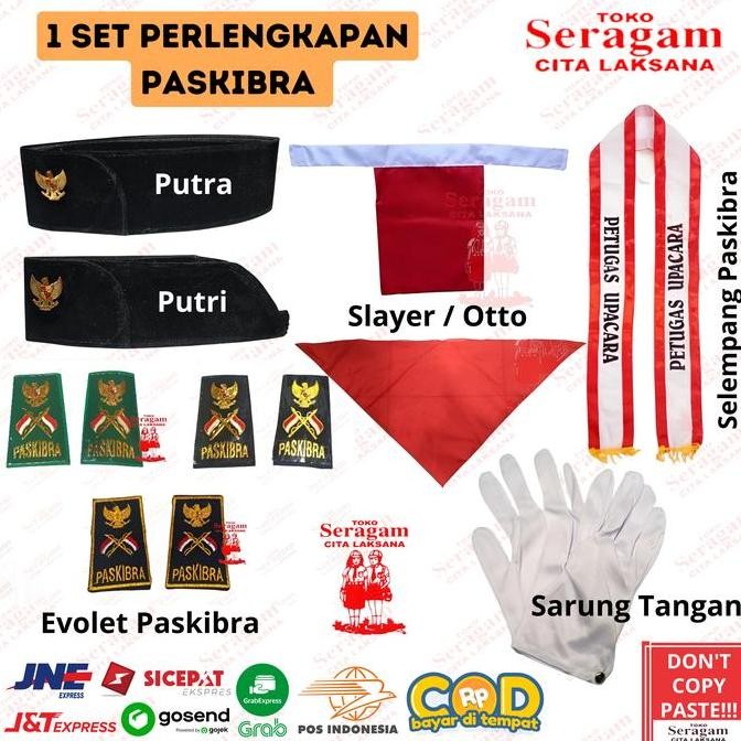 1 Set Perlengkapan Paskibra / 1 Paket Perlengkapan Paskibra