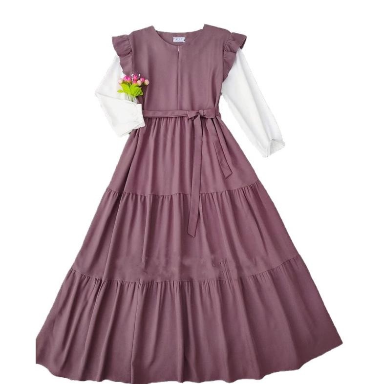 Flash Sale - Aiyu Sweet Dress /Baju Remaja Wanita /pakaian wanita/kekinianAiyu /Dress/korea style/Te