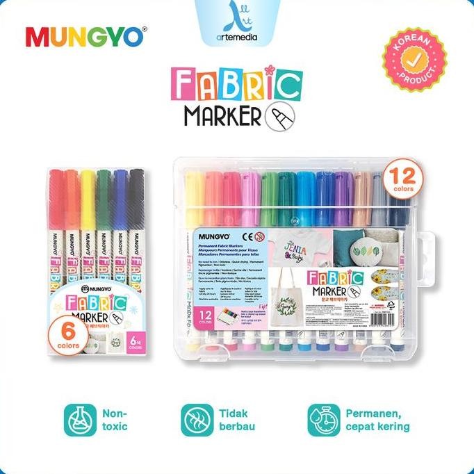 Mungyo Fabric Marker Permanent Spidol Kain