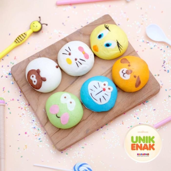 Karapao Bakpao Karakter Aneka Rasa Coklat / Mix