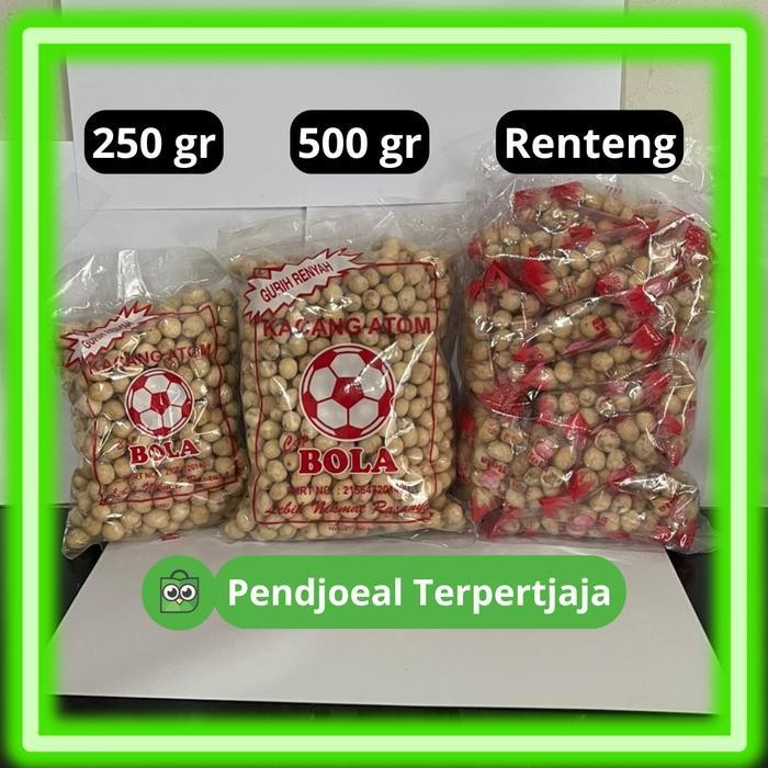 Kacang Atom Cap Bola Samarinda Renyah Gurih Tanpa Pengawet Khas Samarinda