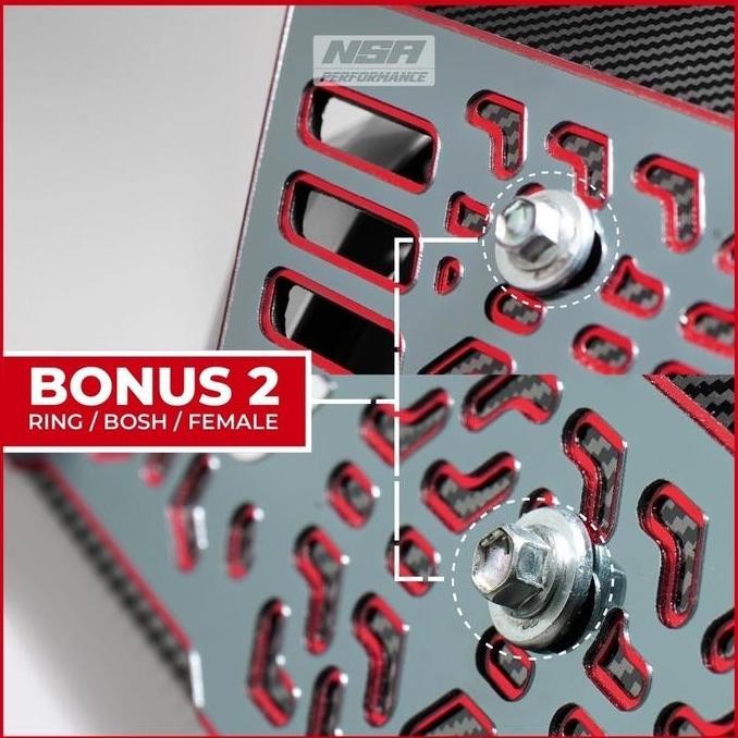 NSA COVER KNALPOT VARIO 125 150 DOFF & CARBON SERIES TUTUP KNALPOT VARIO 125 150 TAMENG KNALPOT VARI