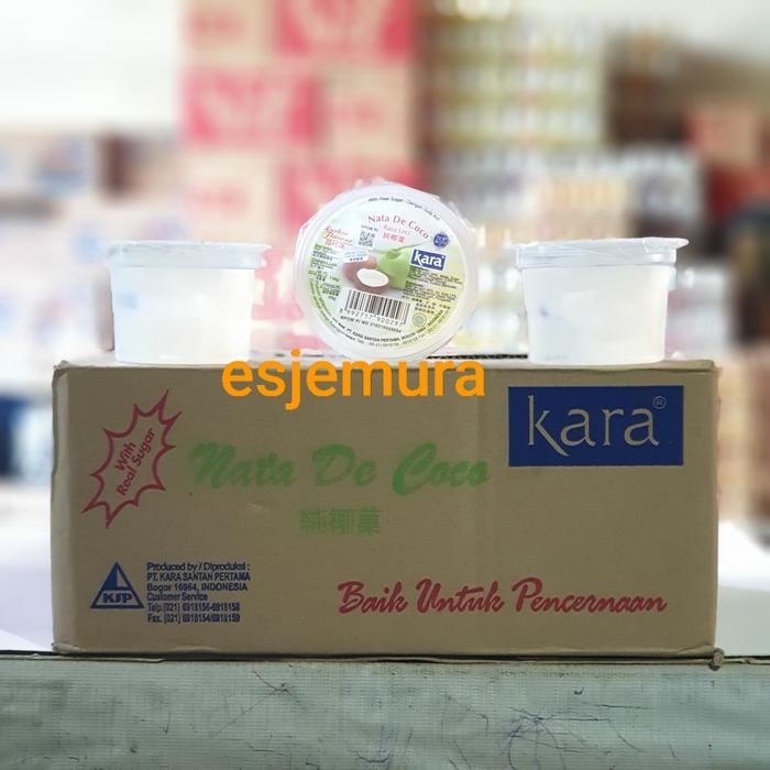 KARA Nata De Coco Sari Kelapa perdus 24 x 130 gr ( gelas kecil )