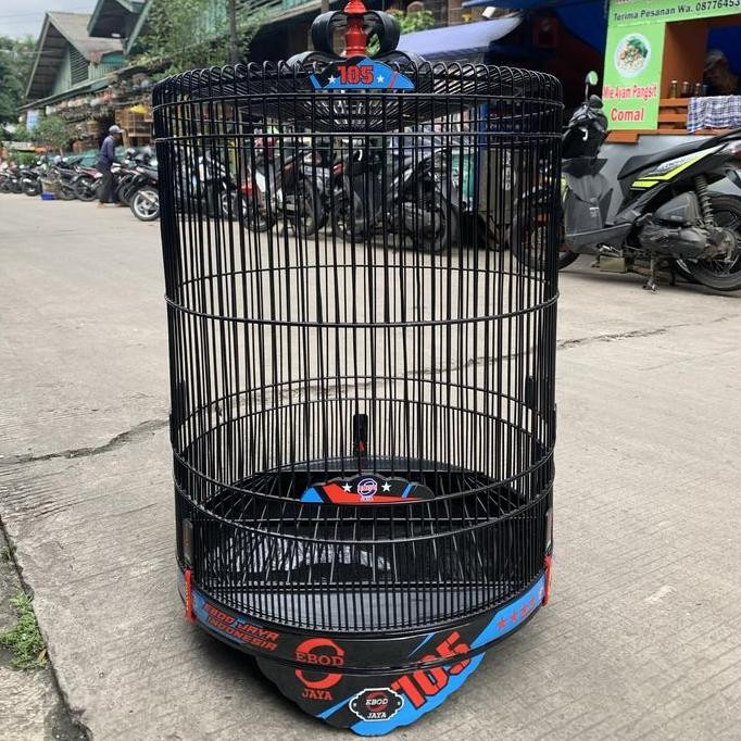 SANGKAR KANDANG MURAI EBOD JAYA DECAL BAMBU NO 2 murah