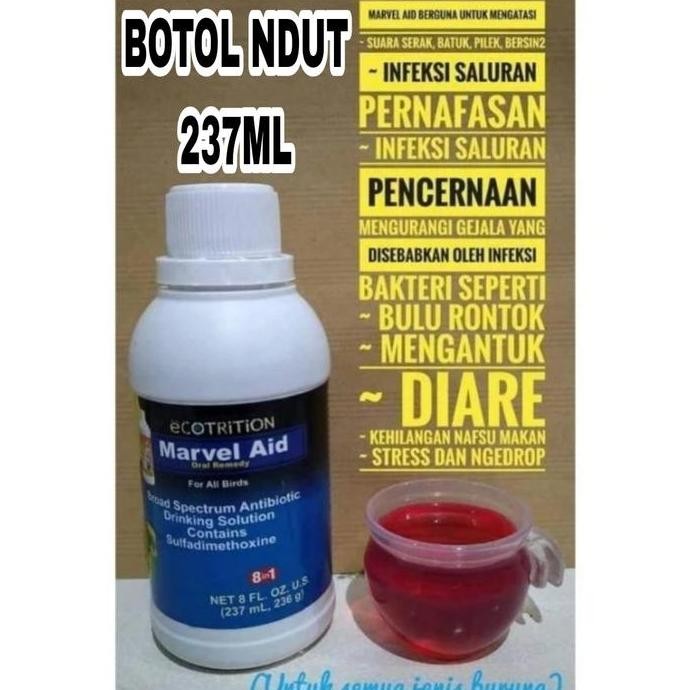 MARVEL AID ORAL REMEDY 946ML ASLI ECOTRITION OBAT SAKIT BURUNG 946ML murah