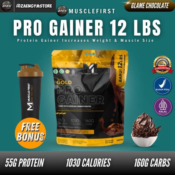 M1 Muscle First Gold Pro Gainer 12 Lbs Weight Mass Gainer BPOM