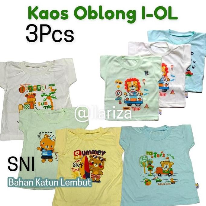 DI59 - 3Pcs Kaos Anak IOL / Bayi iol - Kaos Oblong Anak iOL