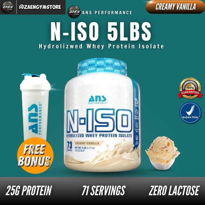ANS Performance N-Iso 5 Lbs Hydrolized Whey Protein Isolate ANS N ISO