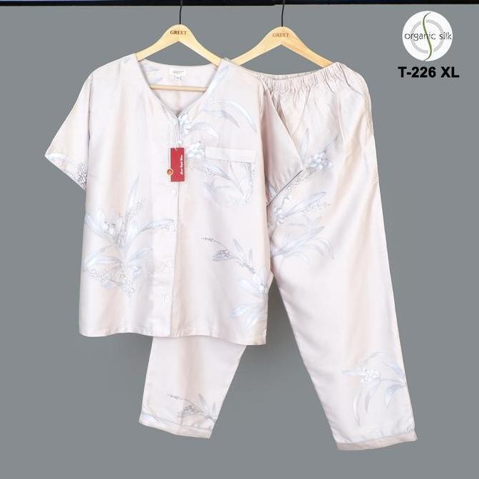 Greet Night Wear Piyama Organic Silk Greet Model Pp Oblong Size Xl