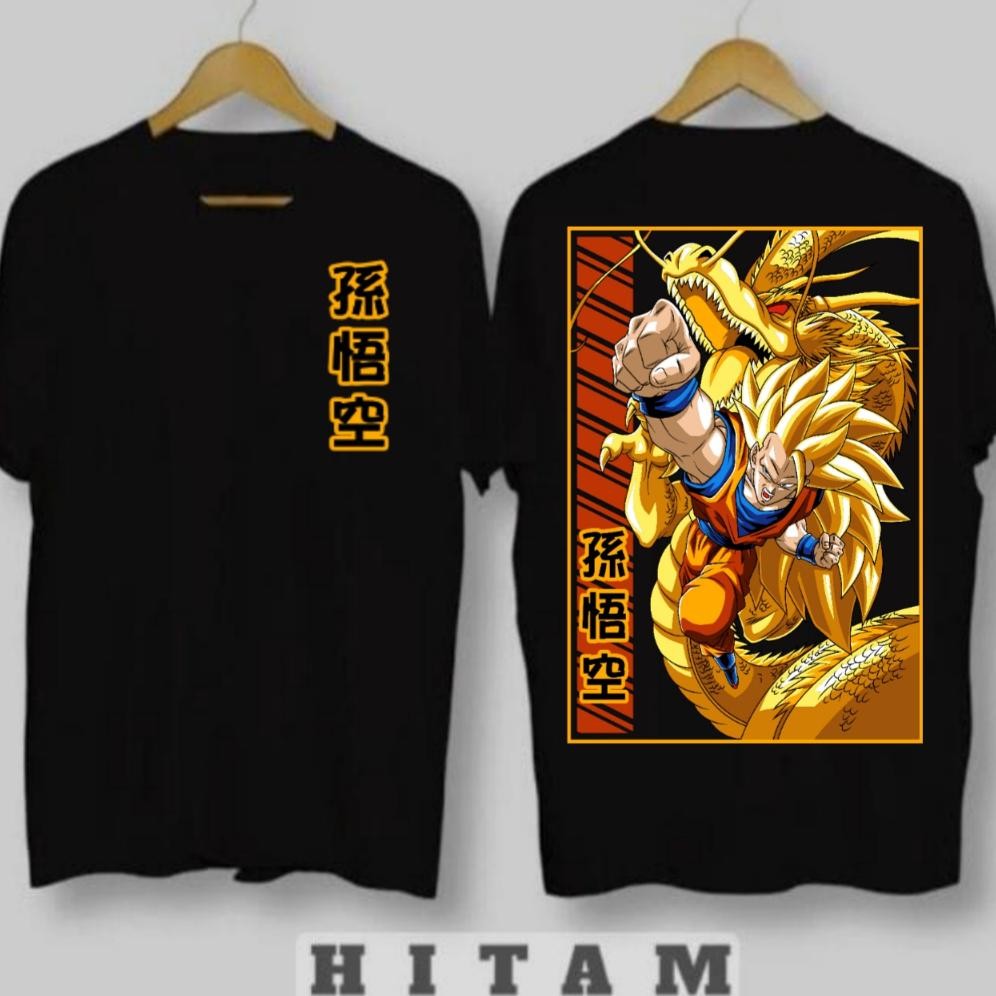 Baju Kaos Premium Pria T-Shirt Distro Motif DRAGON BAL 1 / Kaos Distro Terlaris