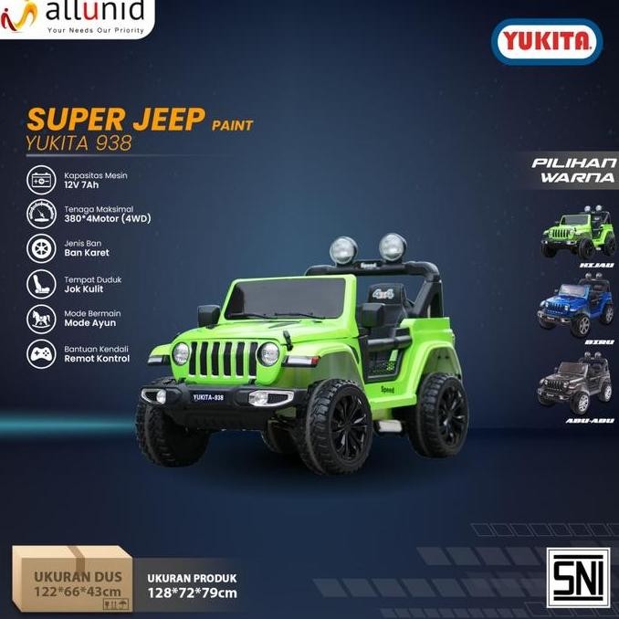 Mobil Aki Jeep Yukita 938 - 12 Volt