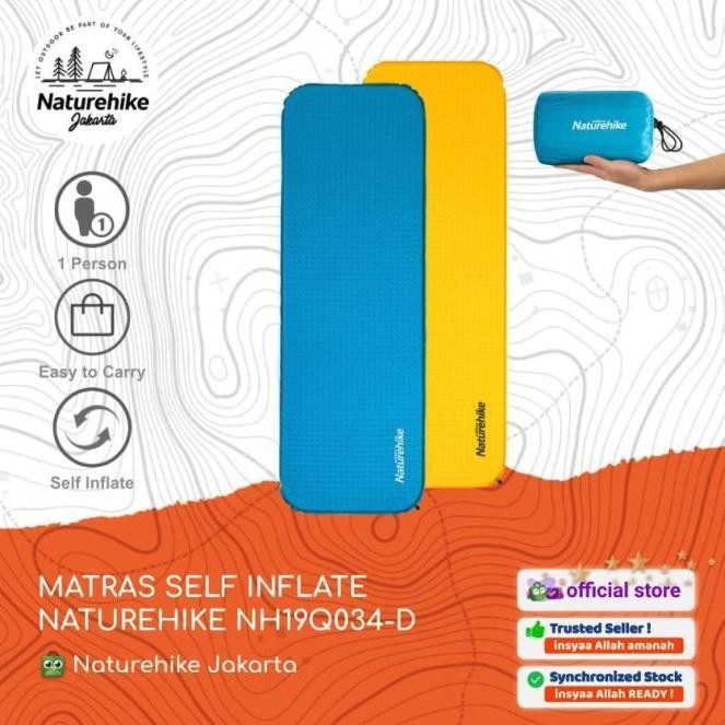 Matras Self Inflate Kotak Naturehike Nh19Q034-D Sleeping Pad Camping