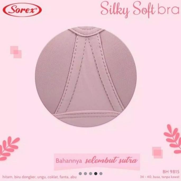 Bra / Bh Tanpa Kawat Sorex 9815 - Silky Soft