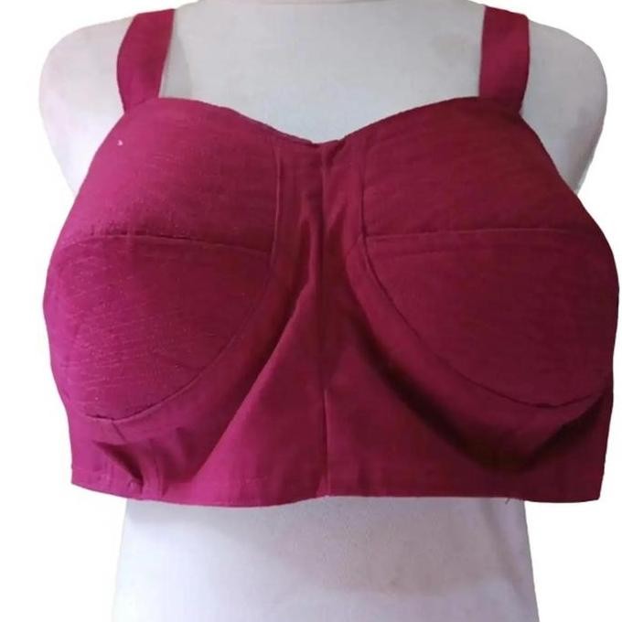 Bra Dewasa Tanpa Kawat Bh Tradisional Kutang Jadul Kancing Katun Nyaman Wanita  Cantik Tebal Tanpa B