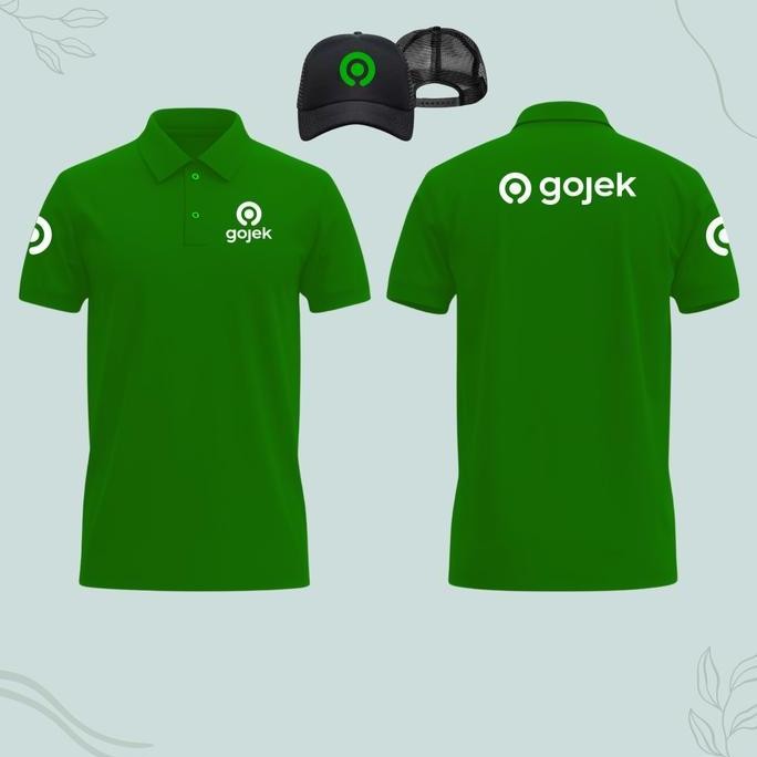 DE17 >> Baju Kaos Lengan Pendek Pria Wanita Dewasa Unisex Custom Gocar Indonesia Seragam Tukang Driv