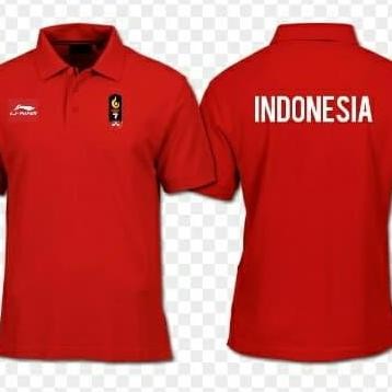 DI16 - POLO KAOS BAJU POLO TIMNAS KONTINGEN INDONESIA LINING ASIAN GAMES