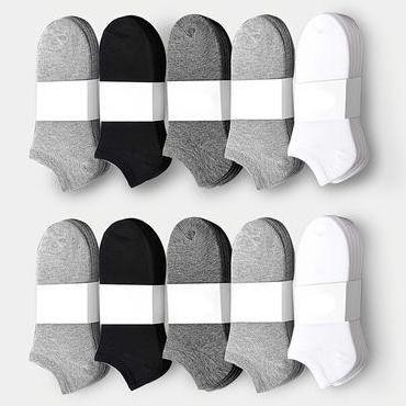 DI30 - Gratis Ongkir Paket 12 Pasang Kaos Kaki Pendek Semata Kaki Pria Wanita Polos Pergelangan Kaki