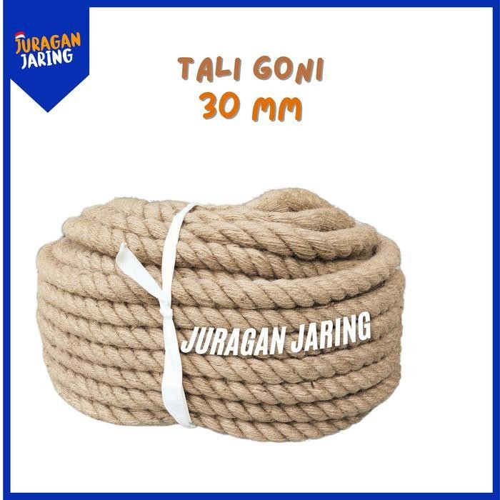 Tali Tambang Goni 30 mm Dadung Besar PER METER untuk dekorasi, angkat barang maupun tali tarik tamba