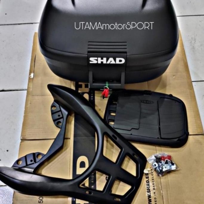 Paketan Box Sh42+Breket Import Untuk Yamaha All New Nmax 2020/2021 Breket Mhr Box Shad 42 Paketan Mu