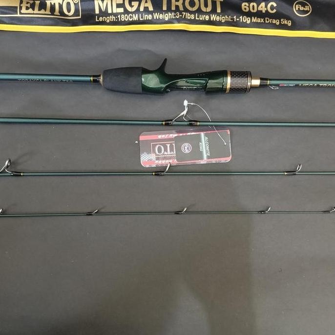 Travel Rod Elito Mega Trout Fuji Alconite Torayca Blank T30 P180 Line Weight 3-7Lbs Lure Weight 1-10
