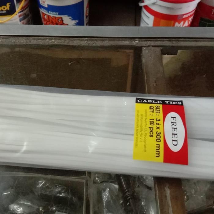 Kabel Tis 30cm / Kabel Ties 30 cm Putih / Kabel ties 300mm