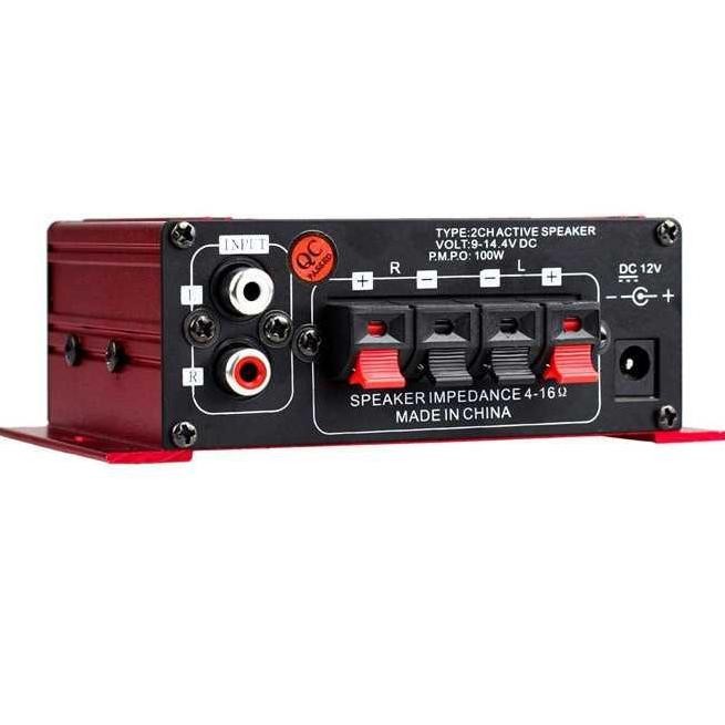Amplifier Power Mobil Speaker 2 Channel 20W Dc 12 Volt