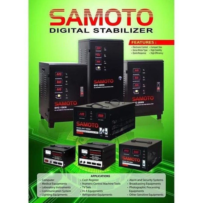 Stabilizer Samoto Svc-500N Listrik Smt Svc Avr 500N 500Va